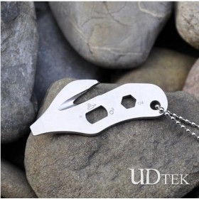 Multifunctional mini bottle opener keychain tool UD06005